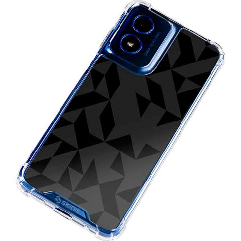 Black Geometric Moto G 5G (2024) Clear Case